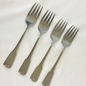 Oneida Sandhurst Stainless Steel Flatware Set Of 4 Salad Forks